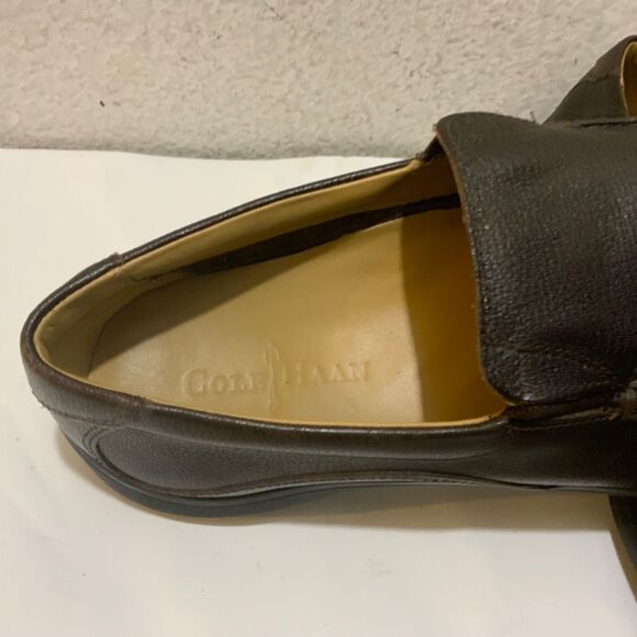 Cole Haan Men Shoe Dalton II Gore Size 9.5 M  Brown Leather Loafers - Picture 6 of 15